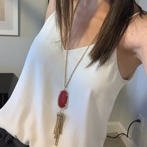 NWOT KS Rayne Tassel Statement Necklace